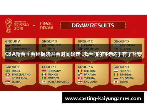 CBA新赛季赛程揭晓开赛时间确定 球迷们的期待终于有了答案 CBA新赛季赛程揭晓开赛时间确定 球迷们的期待终于有了答案